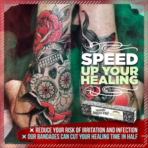 Tattoo Aftercare Bandage - Waterproof Transparent Film Dressing Tape for Ultimate Tattoo Protection