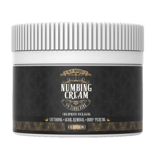 Numbing Cream - Topical Pain Treatment for Tattoos, Laser Hair Removal, Brazilian Waxing - (1oz)
